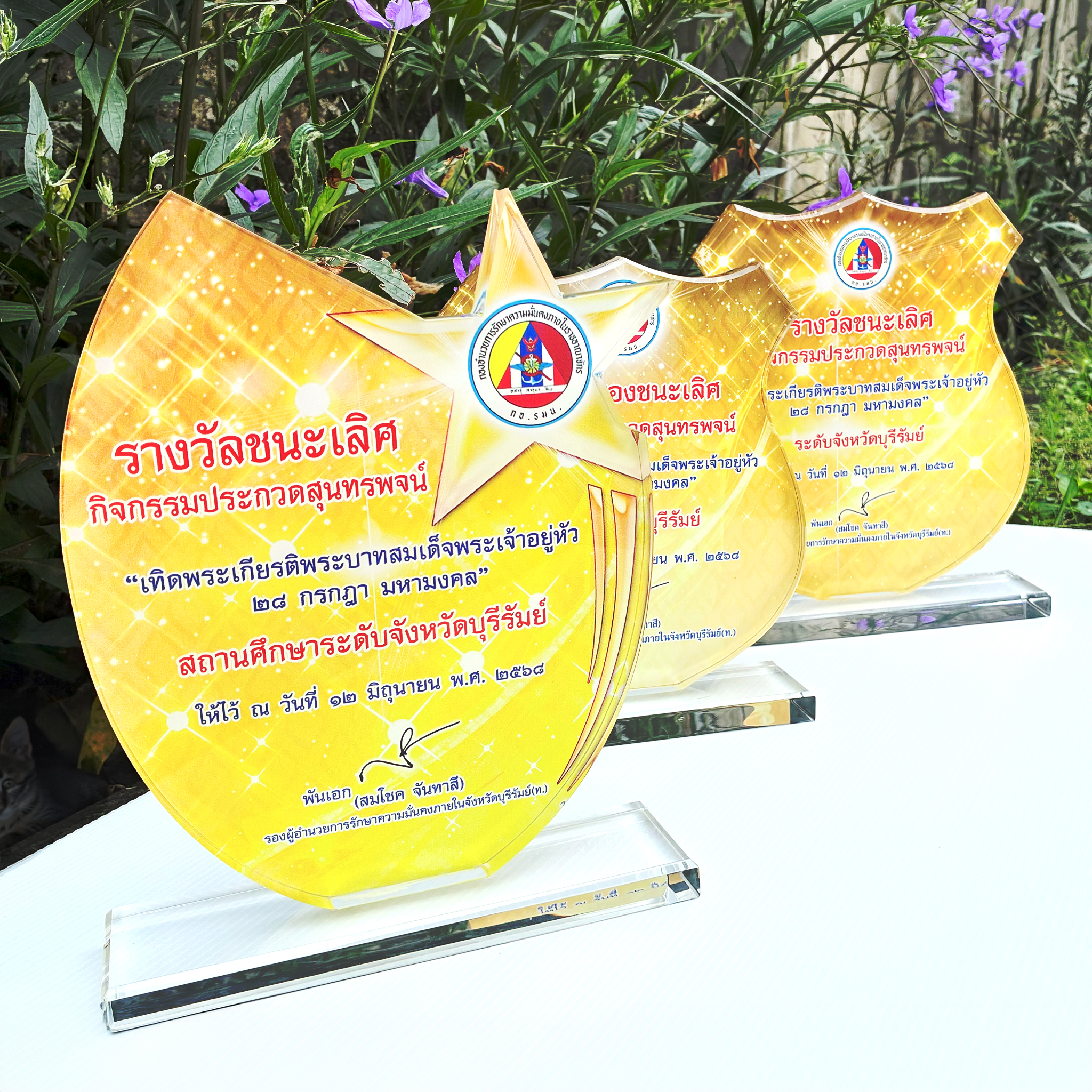 โล่อะคริลิค ACRYLIC TROPHIES